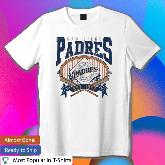 San Diego Padres Est 1969 Shirt, Baseball Vintage Unisex T-shirt Crewneck